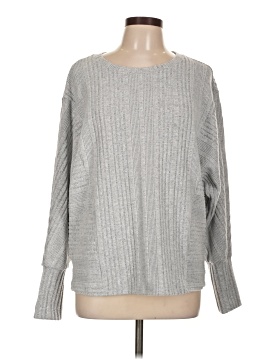 Pull Hoodie Simply Vera Wang Rose Foncé Texture Tissée - Taille L, Neuf Sans étiquette