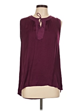 Sweet Grey Sleeveless Blouse