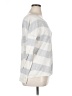 Caslon 100% Cotton Stripes Silver Pullover Sweater Size XL - photo 4