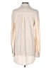 Whitney Eve Metallic Ivory Long Sleeve Blouse Size M - photo 2