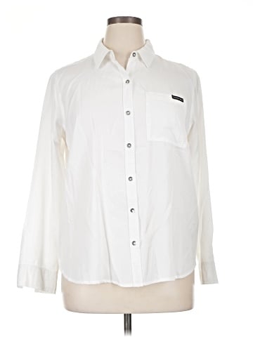 CALVIN KLEIN JEANS Long Sleeve Button-Down Shirt (view 1)