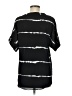 Unbranded Stripes Black Short Sleeve Blouse Size M - photo 2