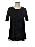 Chris & Carol Black Short Sleeve Top Size L - photo 1