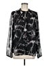 Daniel Rainn 100% Polyester Black Long Sleeve Blouse Size L - photo 1