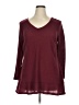 Evans Burgundy Pullover Sweater Size 16 - photo 1