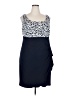 DressBarn Blue Cocktail Dress Size 18 - photo 1