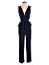 BCBGMAXAZRIA 100% Polyester Solid Blue Jumpsuit Size XS - photo 1