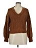 Pink Rose 100% Polyester Brown Pullover Sweater Size M - photo 1