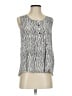 Ethyl 100% Rayon Silver Sleeveless Blouse Size S - photo 1
