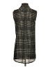 J.Crew 100% Polyester Houndstooth Black Sleeveless Blouse Size 0 - photo 2