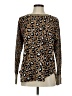Ruby Rd. Animal Print Brown Pullover Sweater Size M - photo 1