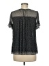 Max Studio Black Short Sleeve Blouse Size M - photo 2