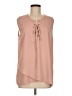 Preswick & Moore 100% Polyester Pink Sleeveless Blouse Size M - photo 1