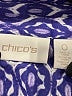Chico's 100% Cotton Blue 3/4 Sleeve Button-Down Shirt Size S - photo 7