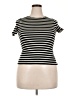 Saint James Stripes Black Short Sleeve Turtleneck Size 00 - photo 1