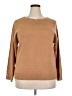 PREMISE Solid Tan Pullover Sweater Size 2X - photo 1