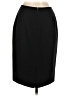 Petite Sophisticate Solid Black Wool Skirt Size 4 - photo 2