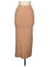 Intermix Solid Tan Casual Skirt Size M - photo 1