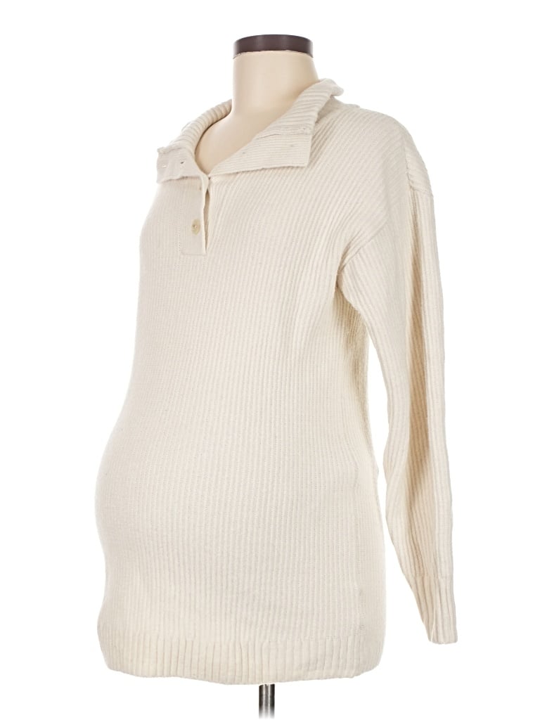 Pre-owned Gap - Maternity Pullover Sweater In White