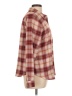 Maurices Plaid Burgundy Long Sleeve Blouse Size L - photo 4