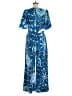 Rhode Paisley Blue Jumpsuit Size M - photo 2