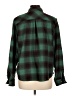 Maurices Plaid Green Long Sleeve Blouse Size L - photo 2