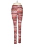 Unbranded Print Red Burgundy Leggings Size XS (estimated) - photo 1