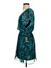 Express 100% Polyester Paisley Teal Cocktail Dress Size S - photo 5