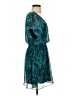 Express 100% Polyester Paisley Teal Cocktail Dress Size S - photo 4