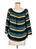 Joy Joy Teal 3/4 Sleeve Blouse Size M - photo 1