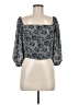 Sugar Lips 100% Polyester Black 3/4 Sleeve Blouse Size M - photo 1