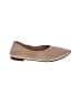 Unbranded Chevron-herringbone Solid Tan Flats Size EU 42 - photo 1