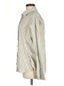 Paige Stripes Ivory Long Sleeve Button-Down Shirt Size M - photo 5