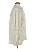 Paige Stripes Ivory Long Sleeve Button-Down Shirt Size M - photo 4