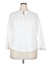 Unbranded White 3/4 Sleeve Blouse Size 4X - photo 1