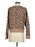 J.Crew 100% Cotton Animal Print Tan Pullover Sweater Size S - photo 2