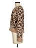 J.Crew 100% Cotton Animal Print Tan Pullover Sweater Size S - photo 5