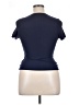 Shein 100% Polyester Blue Ivory Short Sleeve Top Size XL - photo 2