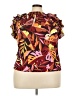 DR2 100% Polyester Burgundy Sleeveless Blouse Size XXL - photo 1
