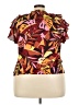 DR2 100% Polyester Burgundy Sleeveless Blouse Size XXL - photo 2