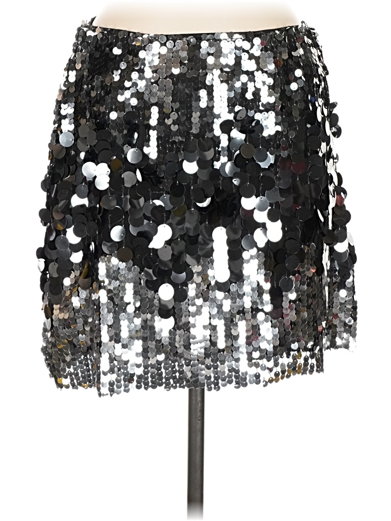 Pre-owned Thirty/thirty Casual Skirt In Silver