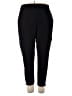 Apana Solid Black Active Pants Size XXL - photo 1