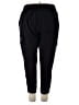 Apana Solid Black Active Pants Size XXL - photo 2