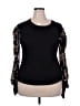 Wing Black Long Sleeve Blouse Size 2X - photo 1