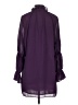 Olivaceous 100% Polyester Purple 3/4 Sleeve Blouse Size S - photo 2