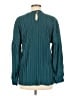 Indigo Thread Co. 100% Polyester Teal Long Sleeve Blouse Size M - photo 2