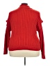 Time and Tru 100% Polyester Red Turtleneck Sweater Size 22 - photo 2