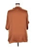 Industry 100% Polyester Gold Brown Short Sleeve Blouse Size 2X - photo 2
