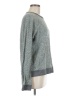 T by Alexander Wang 100% Cotton Tweed Gray Pullover Sweater Size M - photo 4