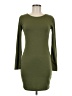 Piko Solid Green Casual Dress Size M - photo 1